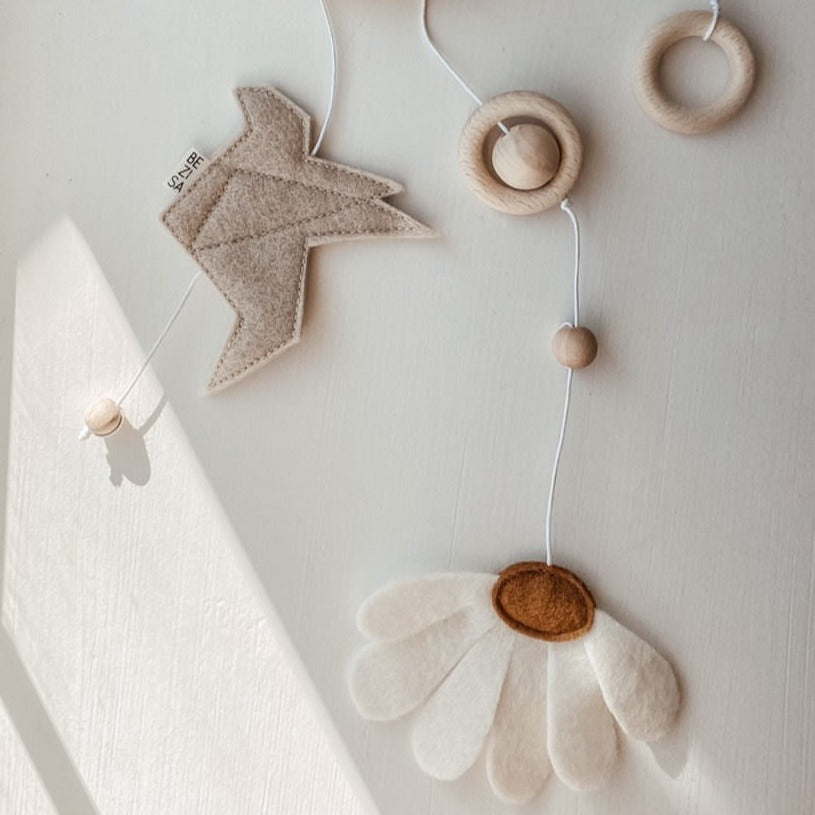 Baby mobiel - Daisy daylight beige