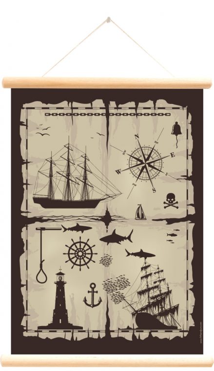 Schoolplaat haaien voor kinderen