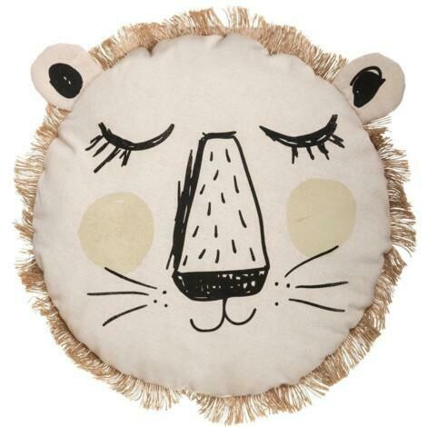 Sierkussen leeuw met franjes