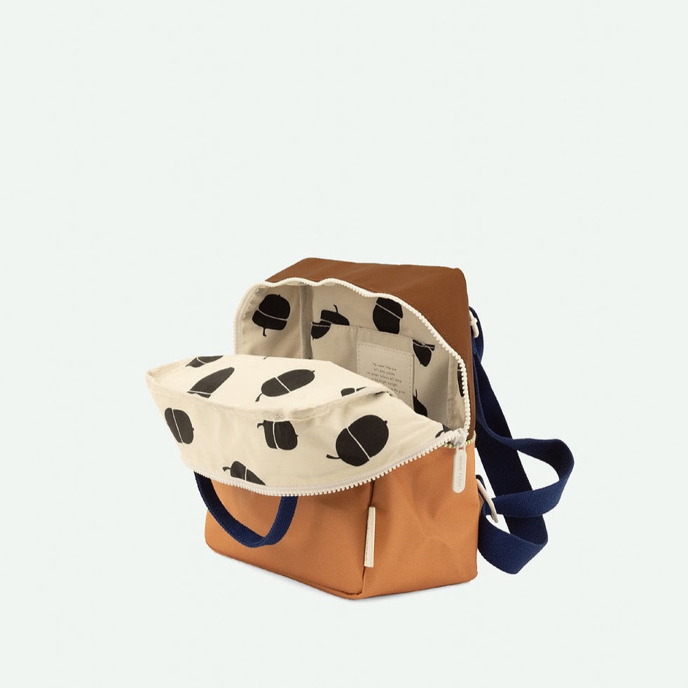 Sticky Lemon - rugzak voor kinderen in kleuren bruin en oranje