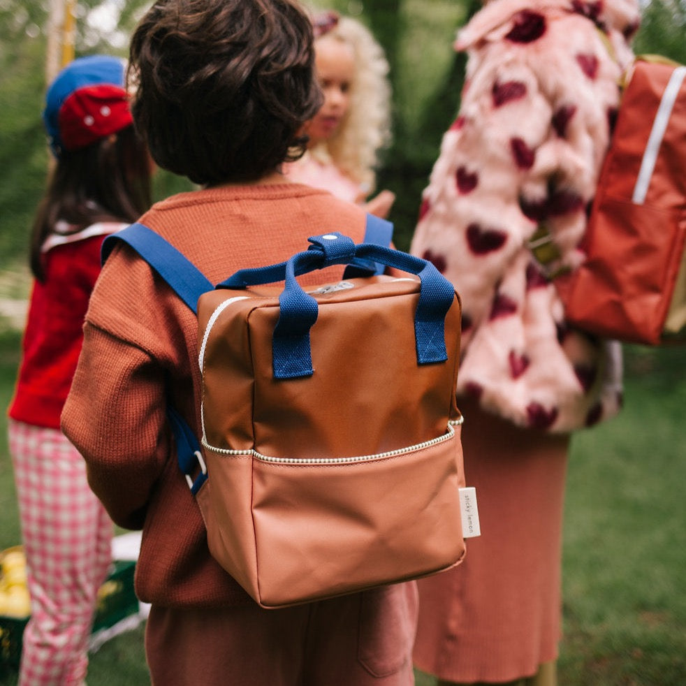 Sticky Lemon - rugzak voor kinderen in kleuren bruin en oranje