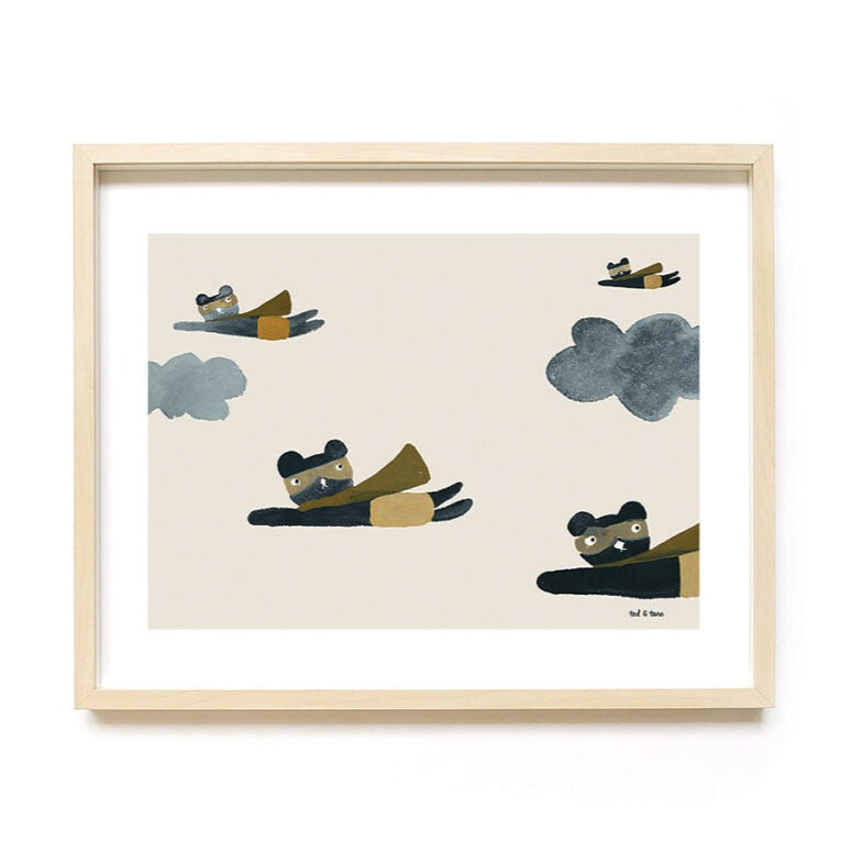 Superhero poster van Ted & Tone.