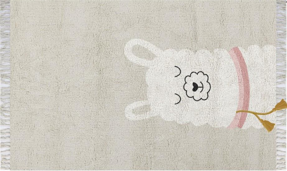 Tapis Petit Vloerkleed Lama, getuft katoen