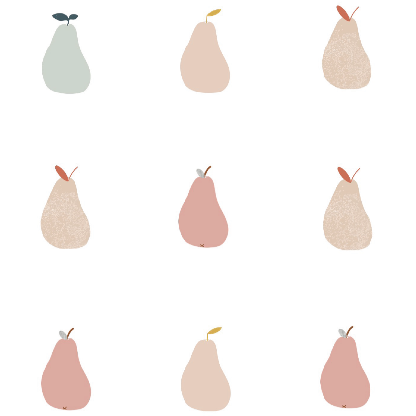 Bibelotte Peertjes roze behang