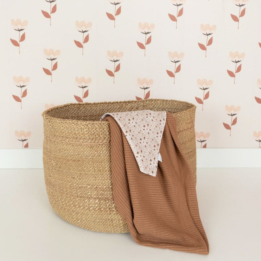 Bibelotte behang - Retrobloem roze