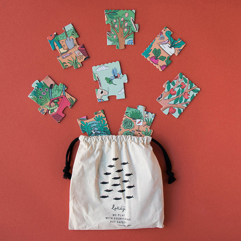 Londji rabbit's garden ontdek puzzel voor kinderen