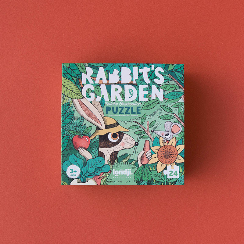 Londji rabbit's garden ontdek puzzel voor kinderen