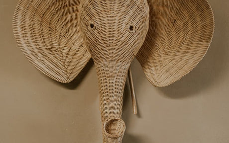 Rotan wandhangers kinderkamer