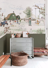 Boerderij behang kinderkamer of babykamer