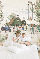 Boerderij behang kinderkamer of babykamer