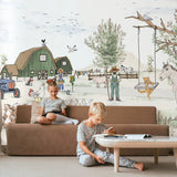 Boerderij behang kinderkamer of babykamer