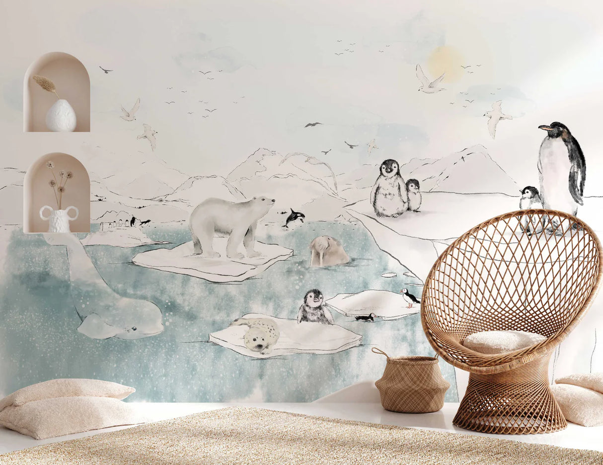 Dieren Behang - Antarctica