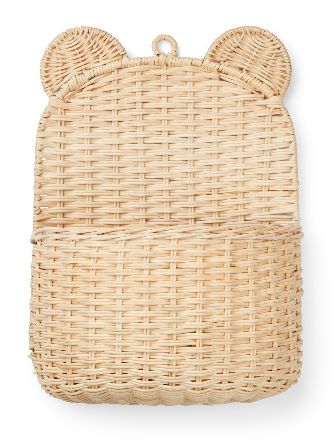 Wandmand / opbergmand van rotan voor kinderkamer van het merk Liewood