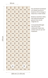 Behang Pasta brown