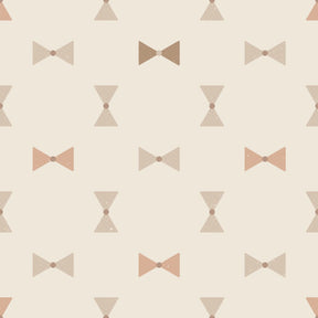 babykamer en kinderkamer behang strikjes