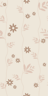 Behang Bloemen Daisy Brown