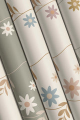 Behang Bloemen Daisy Green