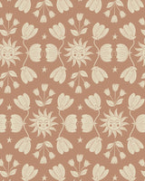 Behang voor kinderkamer of babykamer retro bloemen