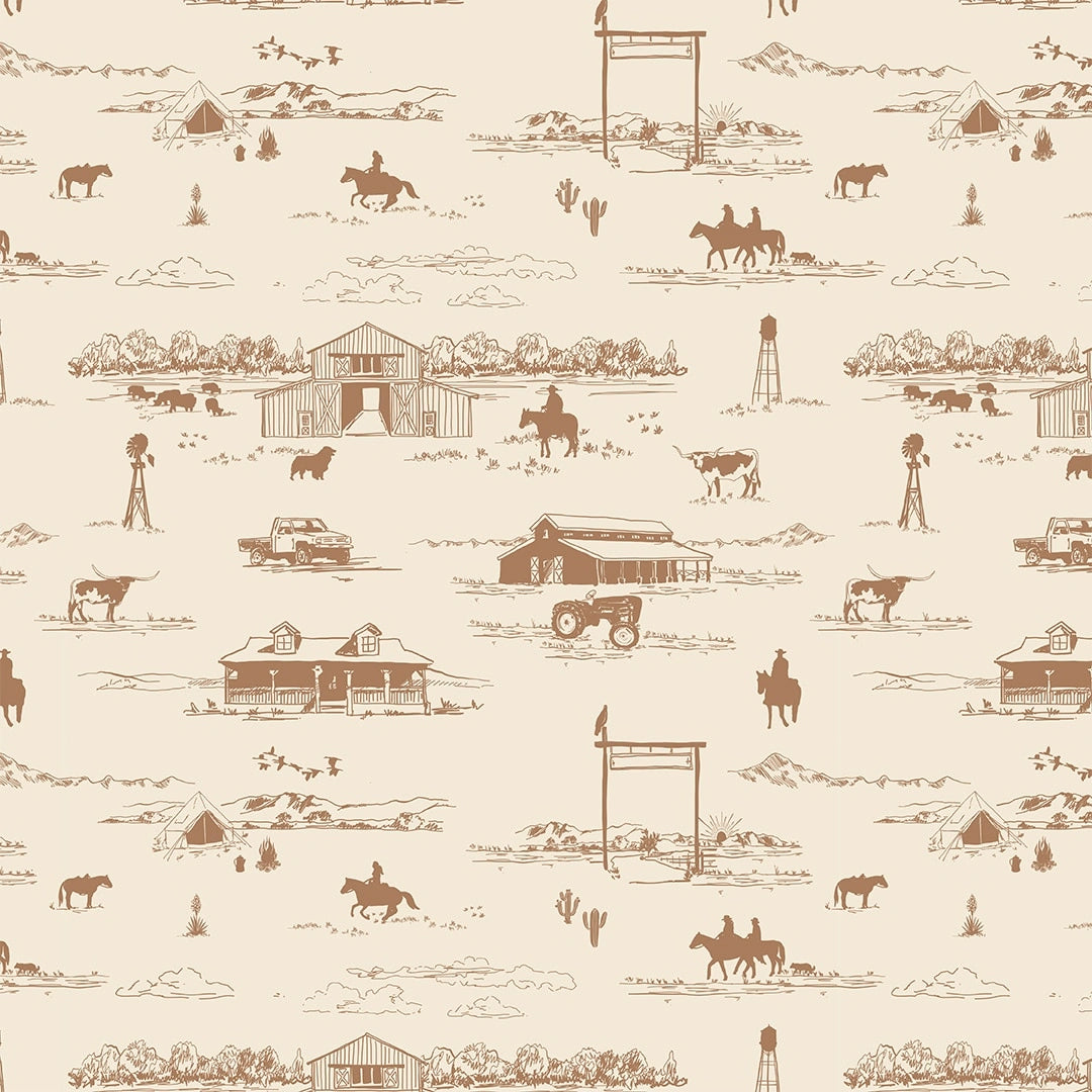 Behang voor kinderkamer of babykamer country