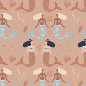 Behang voor kinderkamer of babykamer zeemeermin