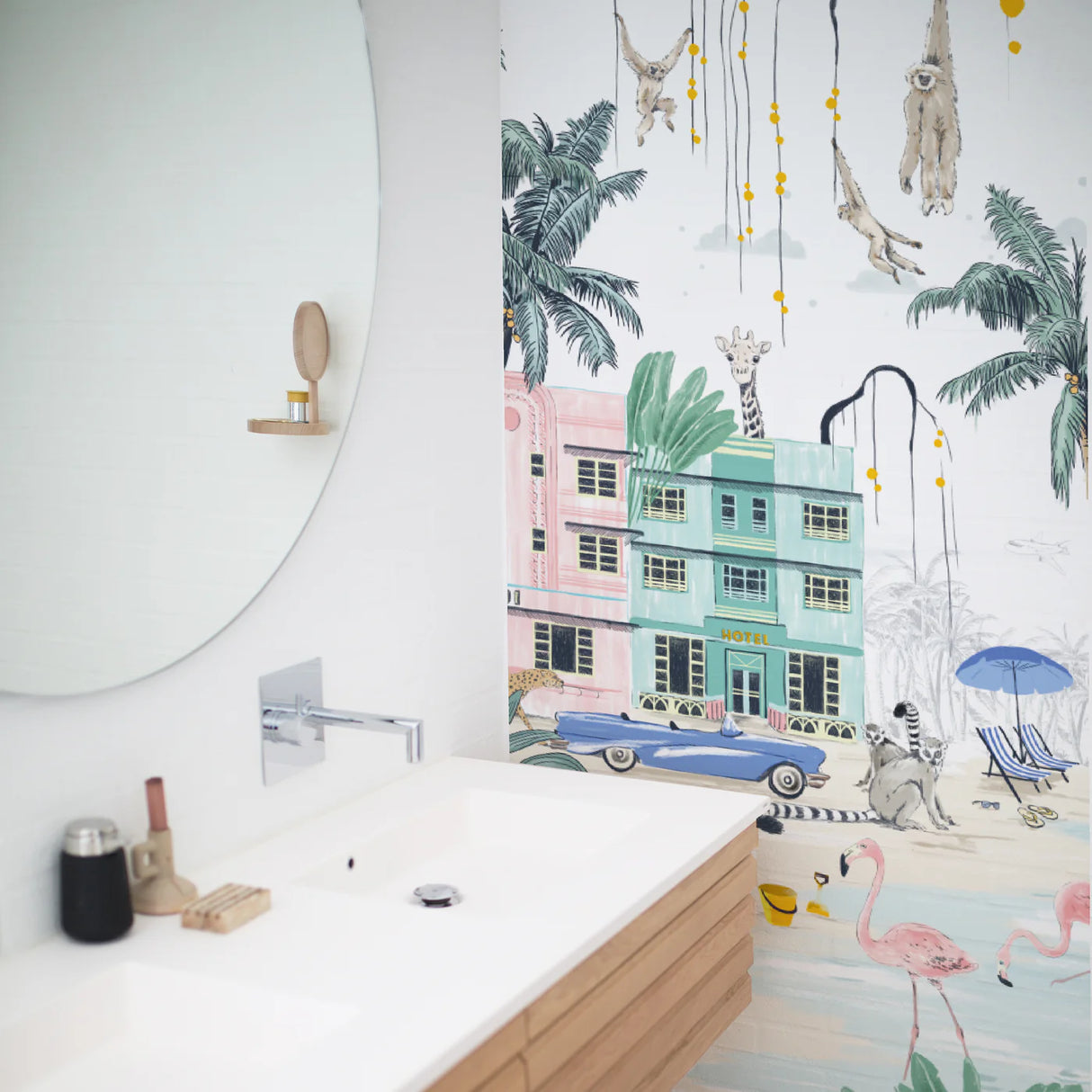 Jungle Behang - Miami Beach