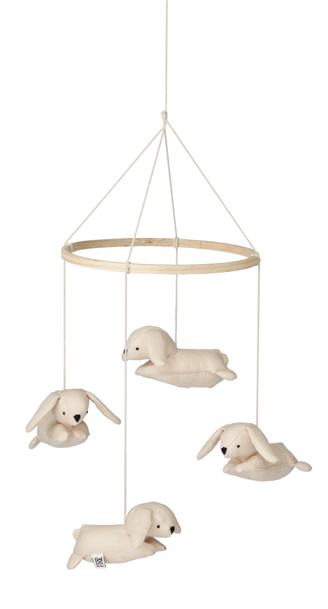 Babymobiel Liewood voor wieg of box met schattige witte honden