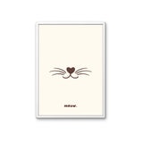 Poster voor kattenliefhebbers. Ontworpen voor de kinderkamer of babykamer.