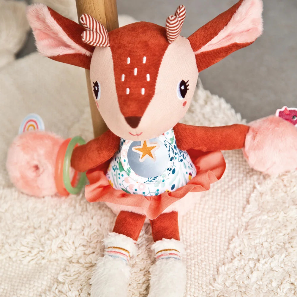 Activiteitenknuffel - activiteiten speelgoed voor baby’s van het merk Lilliputiens.