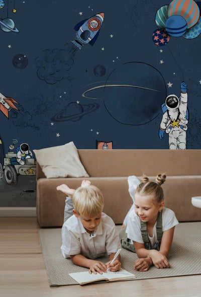 Astronaut Behang - Into the Galaxy