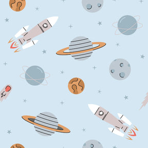 Astronauten ruimtevaart behang voor jongens