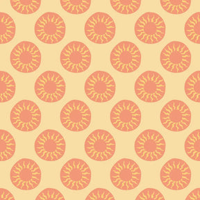 retro zonnetjes behang babykamer en kinderkamer