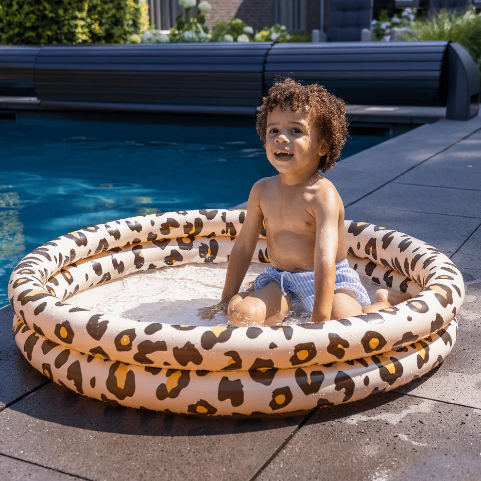 Baby zwembad beige panterprint Ø 100 cm