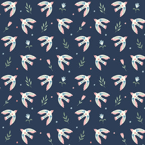 botanical vogelbehang kinderkamer babykamer