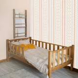 retro bloemen behang voor meisjeskamer en babykamer