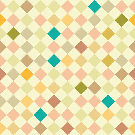 retro ruiten behang voor kinderkamer of babykamer