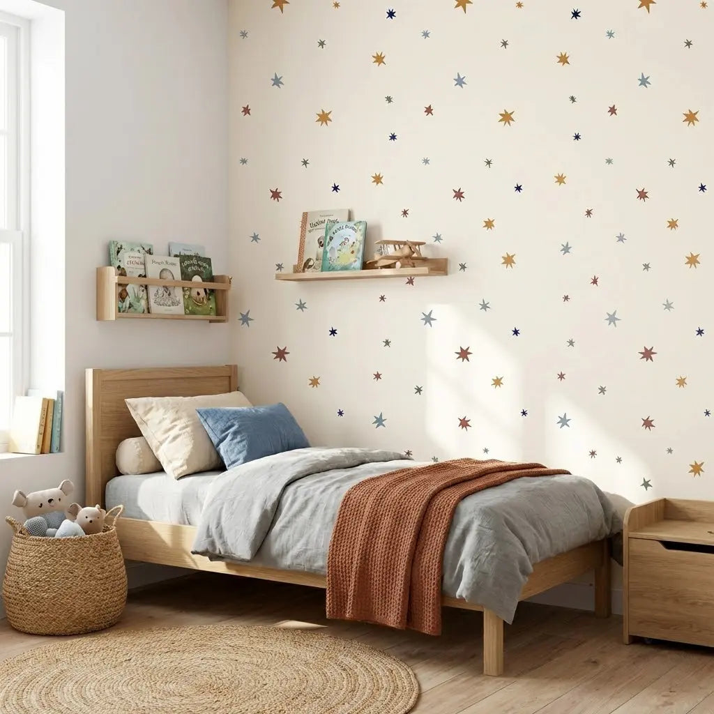 kinderkamer behang met sterren