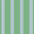 Bibelotte behang Juna twiggy, groen gestreept behang met blauwe strepen voor de kinderkamer