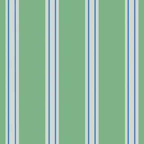 Bibelotte behang Juna twiggy, groen gestreept behang met blauwe strepen voor de kinderkamer
