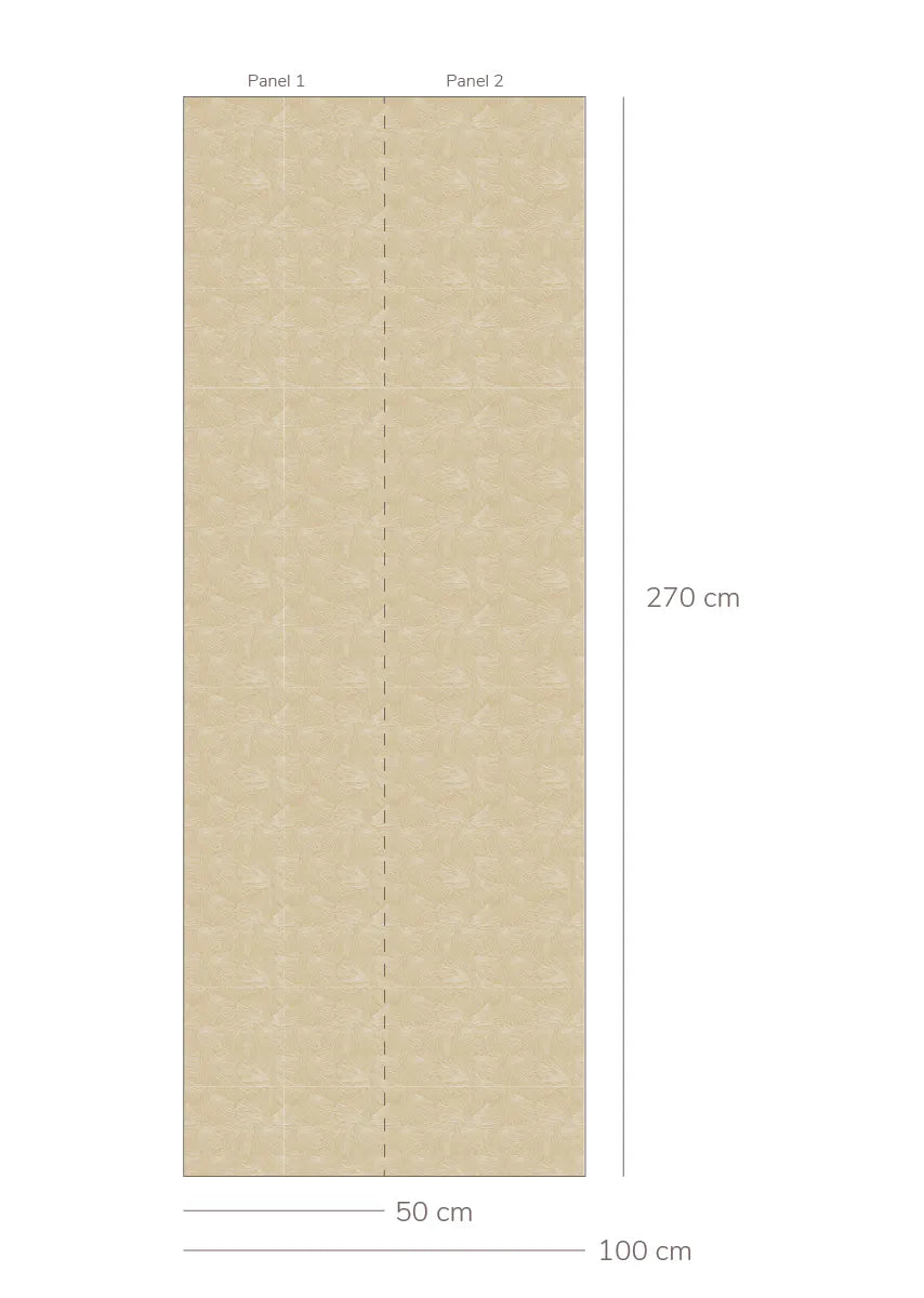 Bibelotte kinderkamer behang natuur beige
