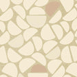 Bibelotte behang Pebble beige, zandkleurig behang met crèmewitte kiezelvormen voor de kinderkamer