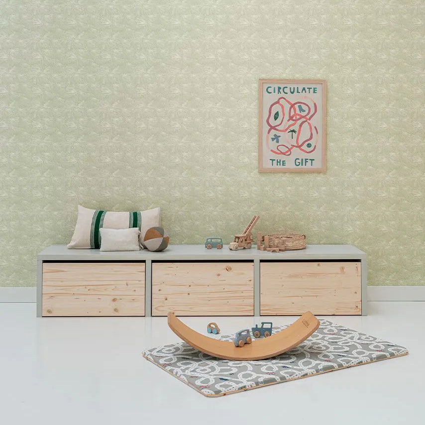 Bibelotte kinderkamer behang natuur groen