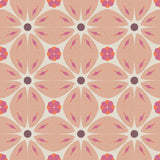 Bibelotte kinderkamer behang met retro blaadjes print roze