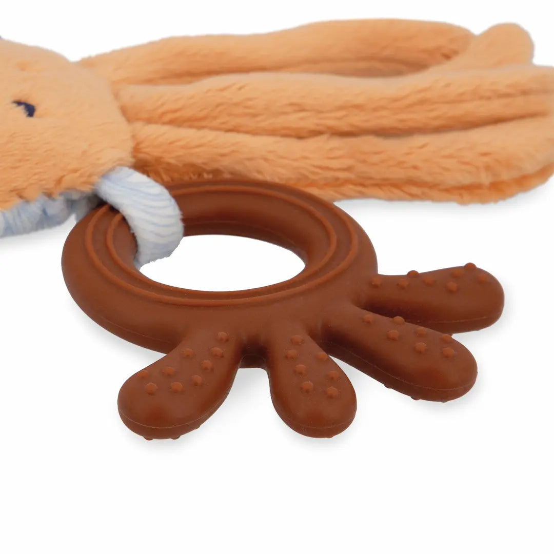 Kaloo bijtring met knuffel voor baby's