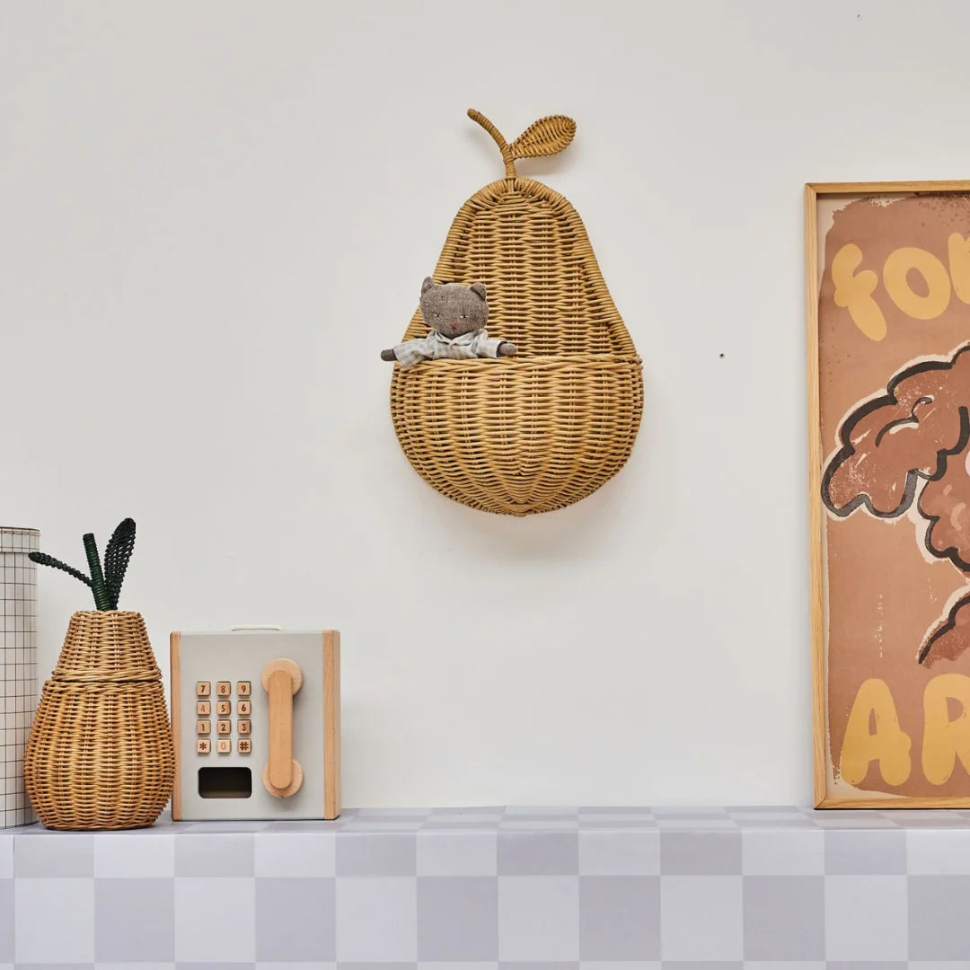 Behang voor kinderkamer of babykamer retro blokken
