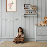Abstracte bloem poster. Speciaal ontworpen voor babykamers en kinderkamers.