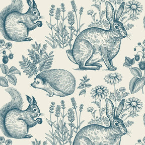 Kindenkamer behang met bosdieren