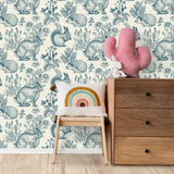 Kindenkamer behang met bosdieren