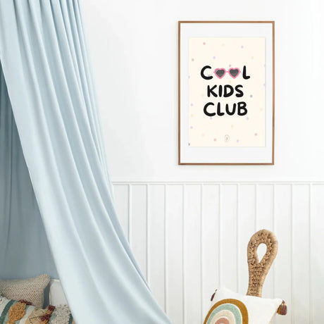 Cool kids club kinderkamer poster