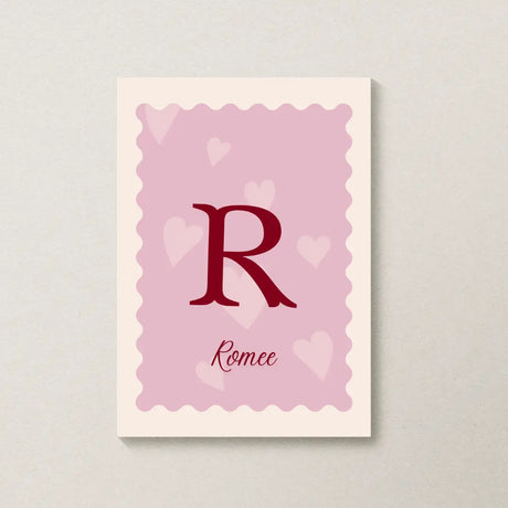 Geboorteposter met naam voor meisjes