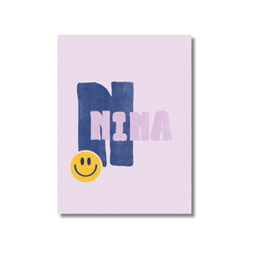 Geboorteposter - Naamposter - Retro kinderkamer poster